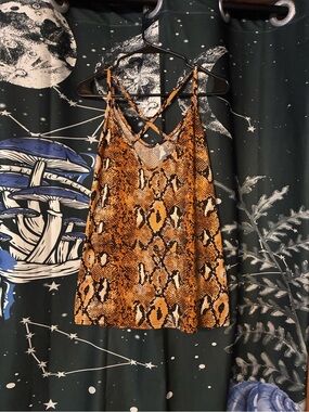 Snake Print Tank Top